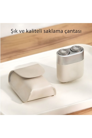 Jx-08 Taşınabilir Şarjlı Suya Dayanıklı Tıraş Makinesi Manyetik Çift Başlık, Ipx7