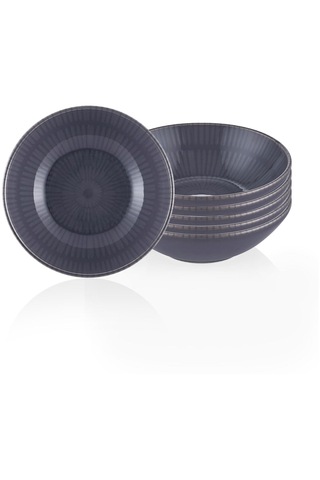 The Mia Noon Kase 6lı Set Gri 15 Cm