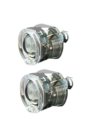 2.5 İnç Kare Angellı Bi-xenon Mercek Beyaz Angel + Rgb Şeytan Göz