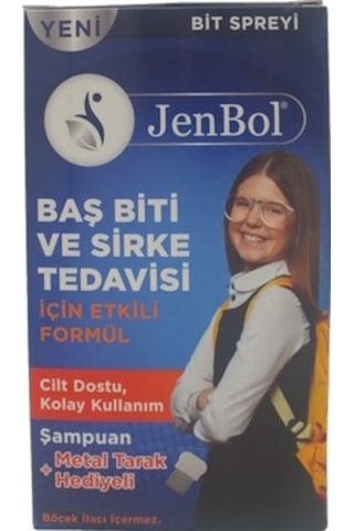 Jenbol Bit Spreyi 100 ML + Şampuan 150 ML + Çelik Tarak