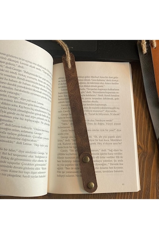 2 Adet Hakiki Deri Kitap Ayracı - Taba
