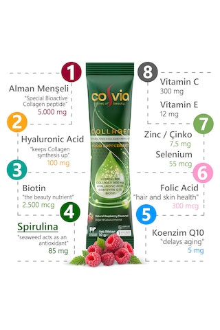 Cosvia Collagen Hidrolize Peptid 2 Pk. 60 Saşe 2 Aylık