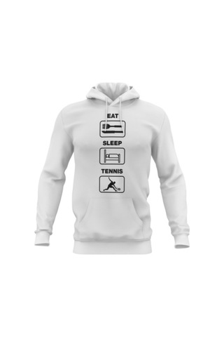 Pisa Art Unisex Beyaz Kapüşonlu Sweatshirt Hrmsw1007 Beyaz