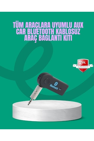 Vexor Taşınabilir Bluetooth Aux Araç Müzik Ve Konuşma Kiti