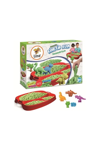 Lıno Kinetik Kum Seti Dinazorlar 350 Gr Kum+6 Kalıp Ln-553 Çok Renkli