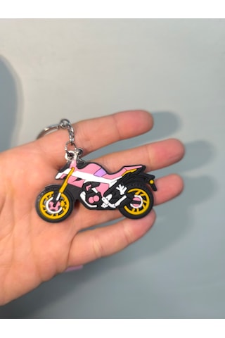 Silikon Kaliteli Motosiklet Anahtarlığı Esnek, Dayanıklı Ve Şık Tasarım