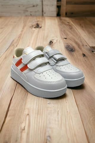 Çocuk Sneaker Spor Ayakkabı Beyaz - Turuncu-beyaz - Turuncu