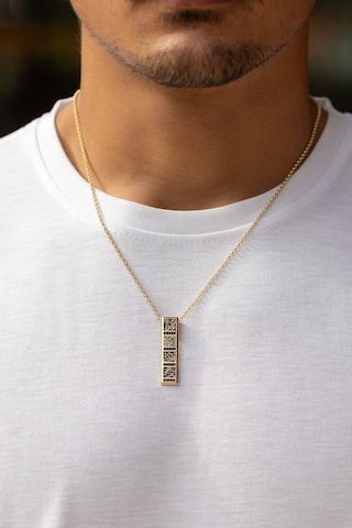 Uşaklıhafız 14 Ayar Altın Dört Element Simgeli Erkek Kolyesi