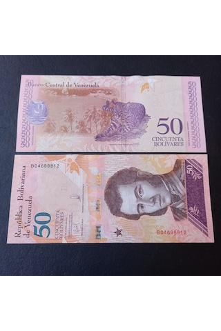 Escoines 3996368f560a5a5174 2018 Venezuela 50 Bolivar Çil