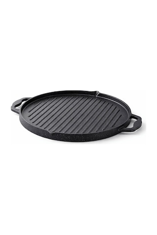 Riva Elite Çift Taraflı Döküm Tava 34cm Siyah