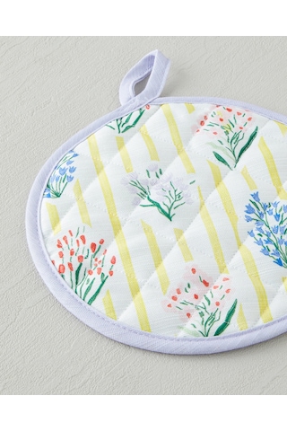 English Home Garden Petals 2'li Fırın Eldiveni Ve Tutacak Seti Sarı Sarı