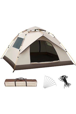 Çift Kişilik Kamp Çadırı Açık Bej