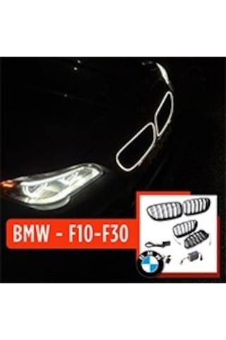Bmw 5 Serisi F10 - Bmw 3 Serisi F30 Işıklı Kayar Led Panjur Izgara Seti