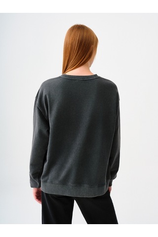 Loose Fit Kadın Sweatshirt Gri