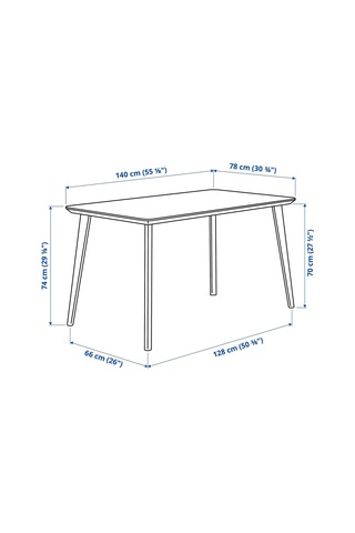 Ikea Beyaz Sağlam Yemek Masası - Mutfak Masası Takımı