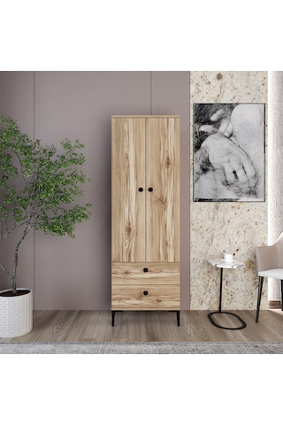 Kalender Dekor Silvia-1 Slv04, 2 Kapaklı, 2 Çekmeceli Gardırop