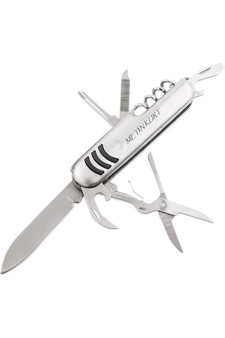 Mobgift İsme Özel Çok Amaçlı Çakı 7 Fonksiyonlu Kamp Çakısı Katla