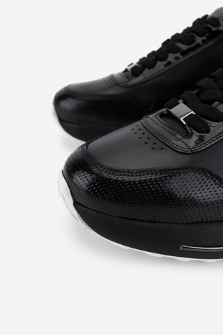 Valmenti Erkek Hakiki Deri Siyah Rugan Sneakers & Spor Ayakkabı 381 23350 Erk Ayk Y26 Sıyah Rgn Siyah1