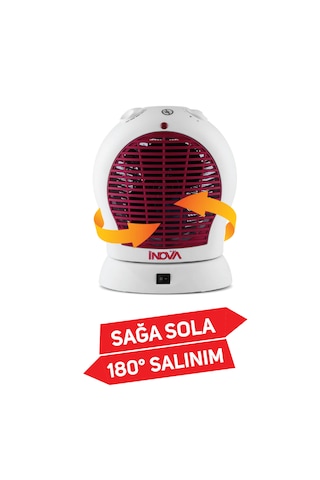 Gust 3 Kademeli Dönerli Turbo Fanlı Isıtıcı 2000 W