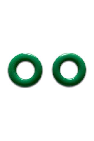 Alesta Home Yeşil Plastik Yuvarlak 10'Lu Perde Kapsülü 35 Mm