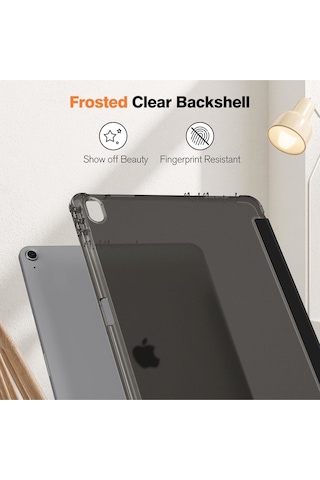 Apple Uyumlu iPad Air 10.9 İnç Air 4 5 6. Kılıf Akıllı Smart Uyku Modlu Pen Kalem Bölmeli Katlanır Standlı