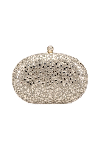 Guja 25kc1288 Kadın Taşlı Kutu Abiye Çanta Altın Altın