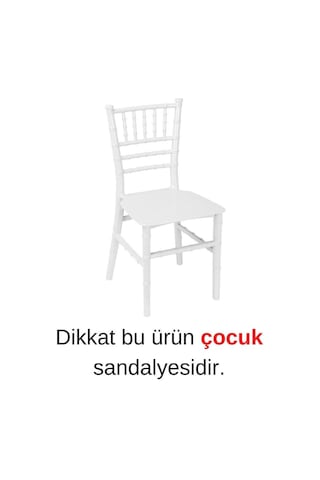 Sağlam Plastik Mandella Trend Çocuk Sandalyesi Beyaz Beyaz