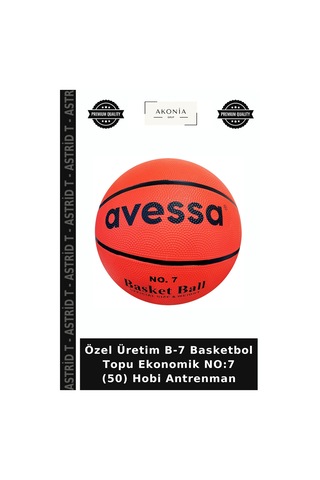 Özel Üretim B-7 Basketbol Topu Ekonomik No:7 50 Hobi Antrenman