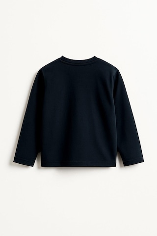 Erkek Çocuk %100 Pamuk Baskılı Uzun Kollu Tişört - Siyah 3-4 Yaş 8-9 Yaş SIYAH