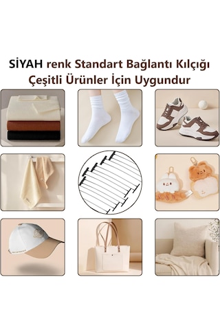 Siyah Standart 75milimetre /7,5cm Etiketleme Kılçığı 1000 Adet