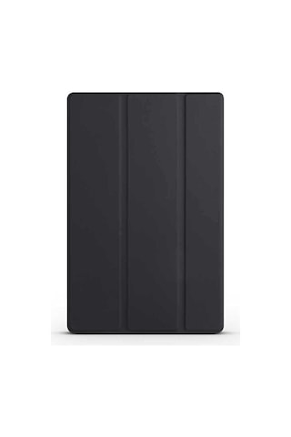 Galaxy Uyumlu Tab A8 10.5 Sm-x200 2021 Frm Smart Cover Standlı 1-1 Kılıf-siyah Arka Kapak