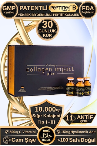 Dr. Sammy's Collagen Impact Plus Hidrolize Sığır Kolajeni 30 Shot