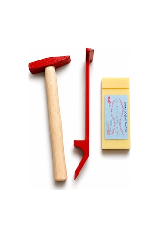 Laminant Parke Pro Usta Seti 2 17cm Kestamid Döşeme Çakma Takoz 500gr Çekiç Ve 3 32cm Çektirme Demir