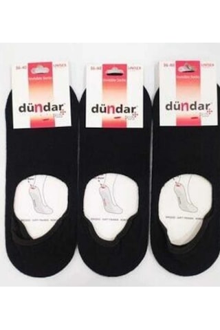 Dündar Çorap Dündar Plus 8214 Unisex Silikonlu Babet Çorap 12 Adet 001