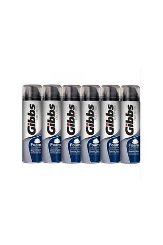 Gibbs Traş Köpük 200ml Regular Skin - 6'li Paket