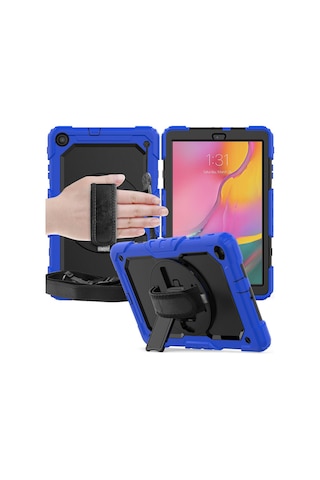 Galaxy T510 Tab A 10.1 Kılıf Pars Tablet Kapak - Mavi Diğer