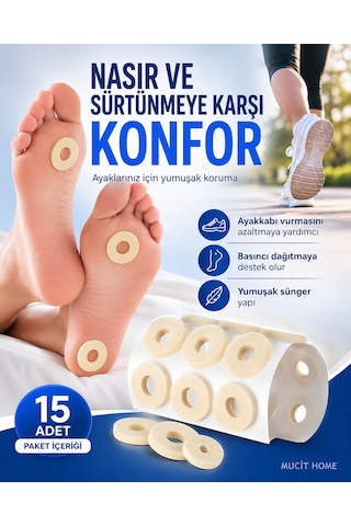 Ayak Nasır Bandı Sünger Parmak Taban Yama Bant Delikli Süngerped Ayakkabı Vurma Sürtünme Önleyici Bant