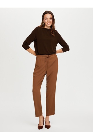 Faik Sönmez Beli Lastikli Comfort Fit Pantolon W26pnt002 Bw26pnt00230 Kahve