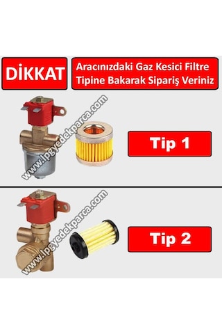 Atiker Hortum Arası Filtre + Gaz Kesici Filtre ve Contaları Yeni Tip