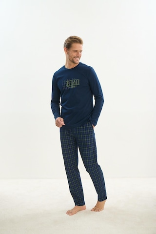 Erkek Uzun Kol Lacivert Pijama Takım C6t1n4o9 001