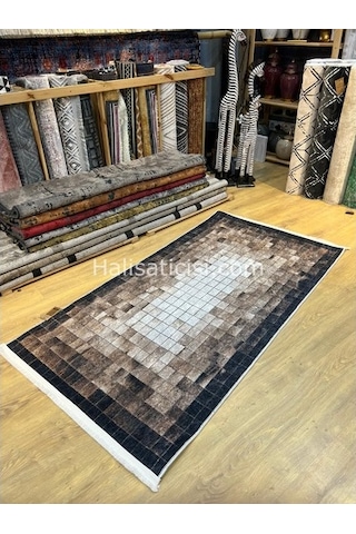 Salerno Çamaşır Makinesinde Yıkanabilir Kilim Halı Hs1039 Çok Renkli