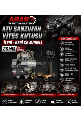 Atv Şanzıman Vites Kutusu İleri Geri Cg Modeli 20mm-1872