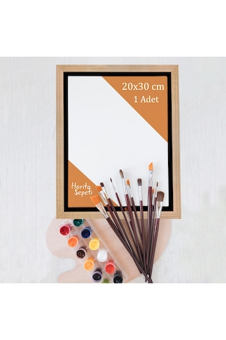 Gold Çerçeveli Tuval 20 x 30 CM Yatay & Dikey Profesyonel %100 Pamuk Boş Tablo