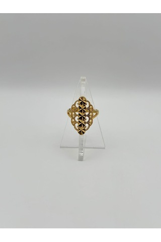 Arnes Jewelry Çelik 22 Ayar Altın Kaplama Ayarlanabilir Yüzük Ar503nes Gold