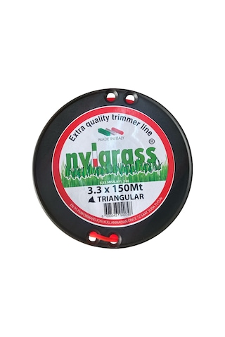 Nylgrass Misina 3.3mm 150 Mt 3 Köşe Kırmızı