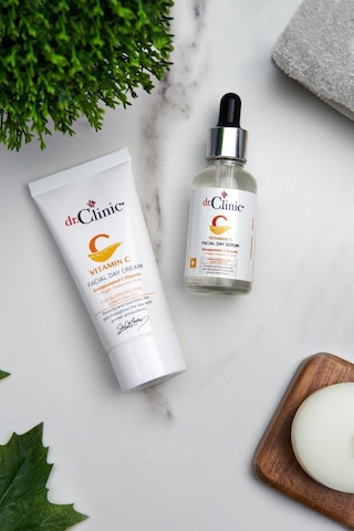 Dr.Clinic Vitamin C Lekeli Ciltler Bakım Kremi 50 ML + Vitamin C Cilt Bakım Serumu 30 ML