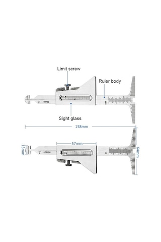 Dancemonkey Kaynak Dikişi Ölçer İçin Yanlış Yan Cetvel Diğer