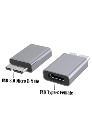 Type C To Micro B Usb Çevirici Dönüştürücü Adaptör Bağlantı Apara