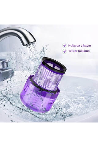 Dyson V12 Uyumlu SV20,v12 Detect Slim Şarjlı Süpürge Filtresi