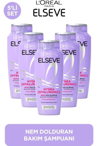 5'li Elseve Hydra Hyaluronic Nem Dolduran Bakım Şampuanı 300 Ml pkt5hydranembkmset-10633